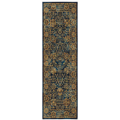 Oriental Weavers Sphinx Ankara 501K5 Blue/ Gold Area Rug