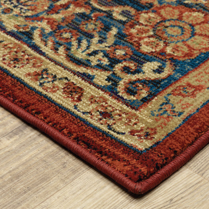 Oriental Weavers Sphinx Ankara 501R5 Red/ Blue Area Rug