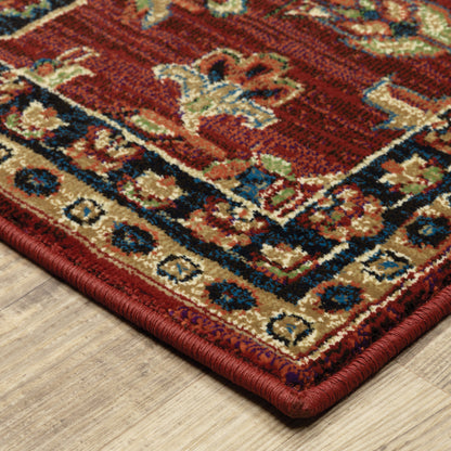 Oriental Weavers Sphinx Ankara 531R5 Red/ Blue Area Rug