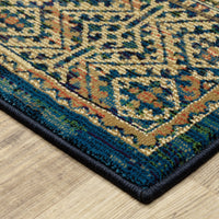 Oriental Weavers Sphinx Ankara 602K5 Blue/ Gold Area Rug