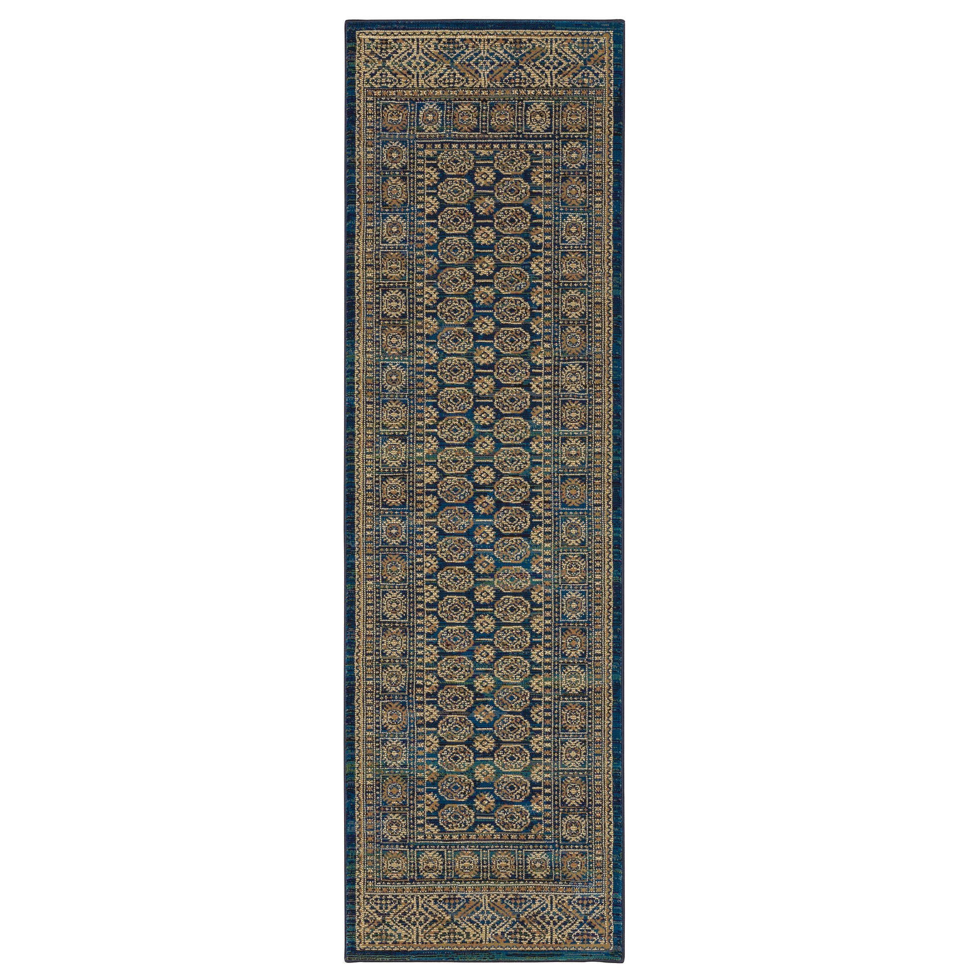 Oriental Weavers Sphinx Ankara 602K5 Blue/ Gold Area Rug