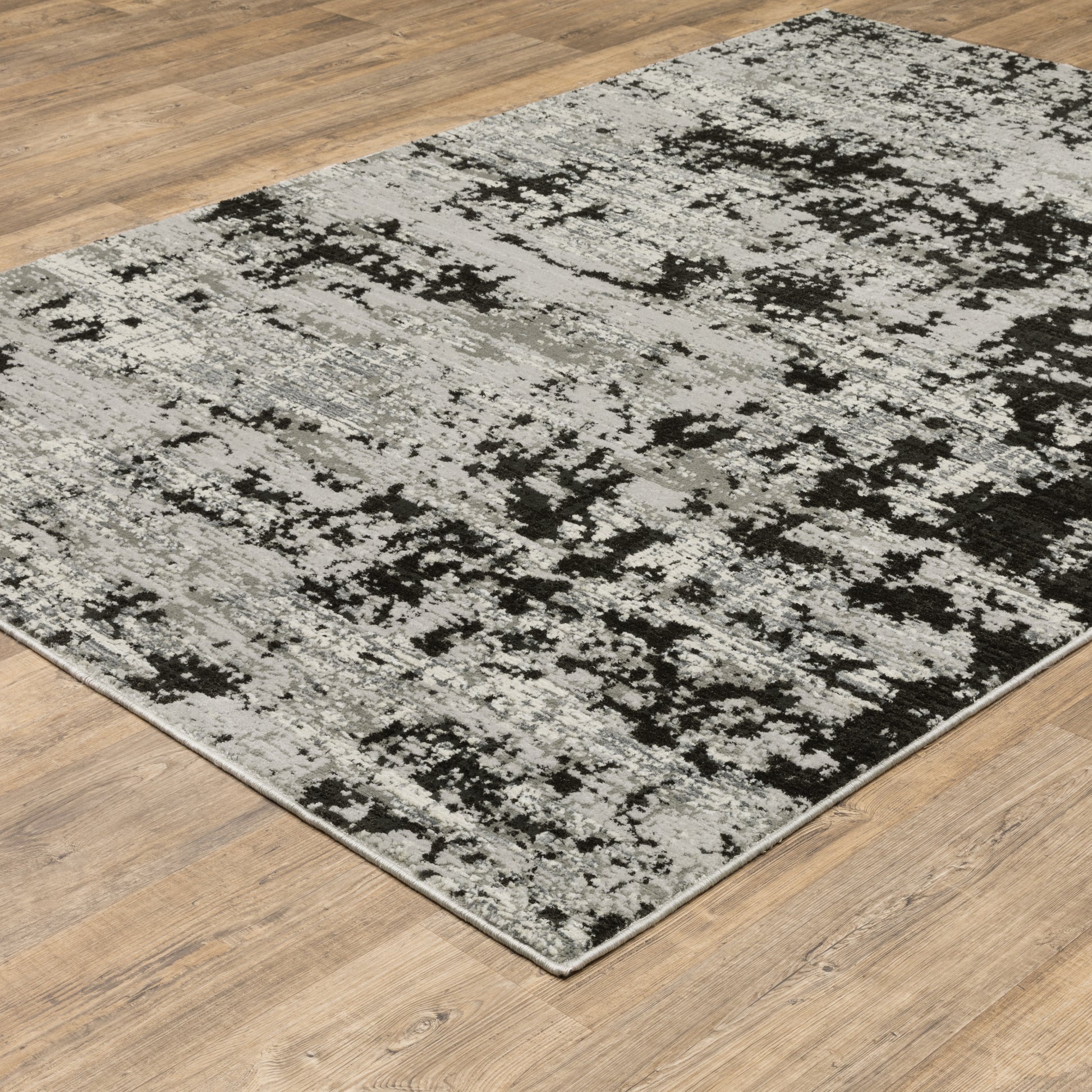 Oriental Weavers Sphinx Caravan 4153Q Grey/ Black Area Rug