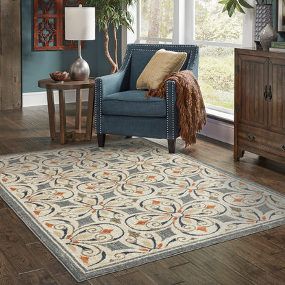 Oriental Weavers Sphinx Fiona 001Y6 Blue/ Beige Area Rug