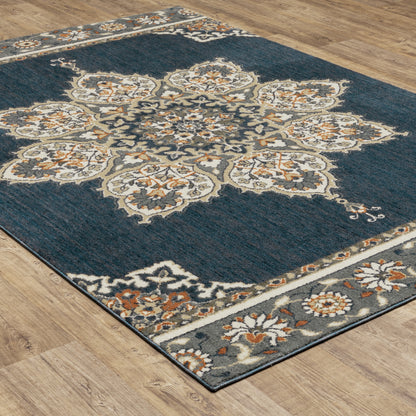 Oriental Weavers Sphinx Fiona 5570X Blue/ Beige Area Rug