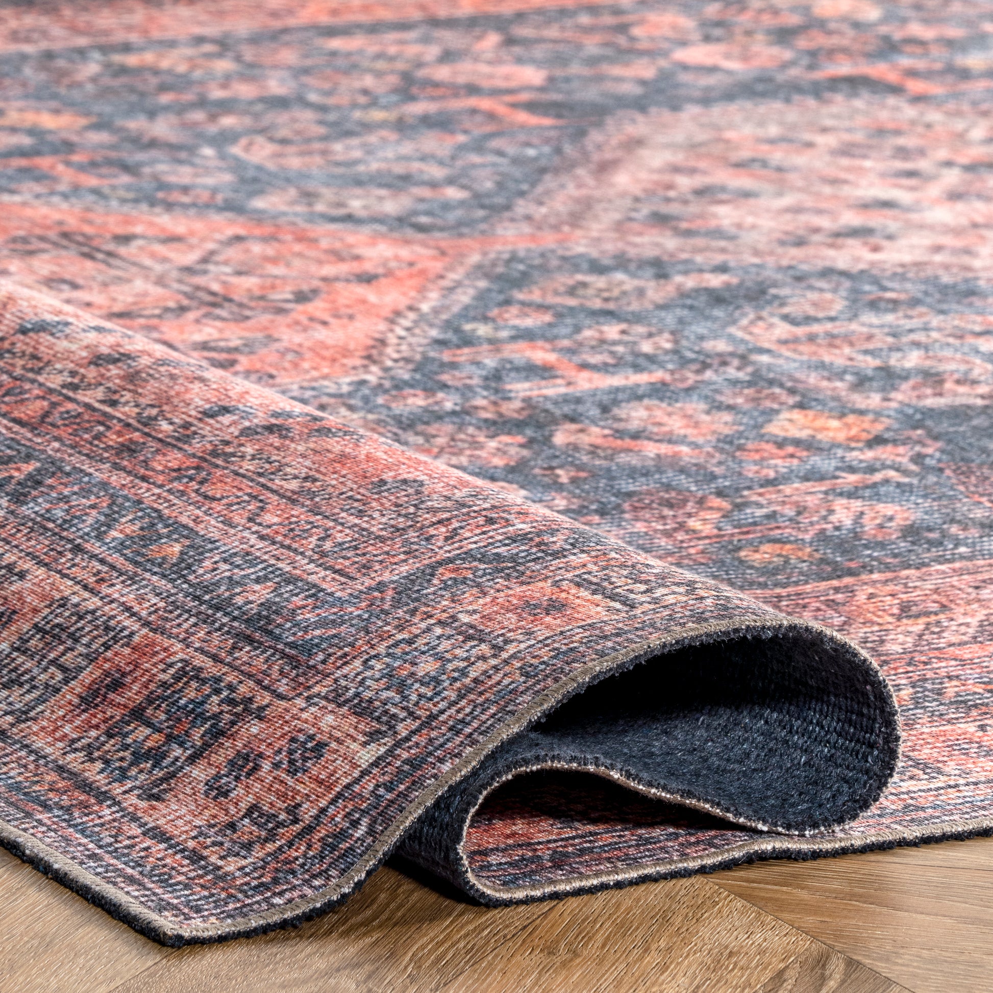 Nuloom Rosemary Worn Nro2814A Rust Area Rug