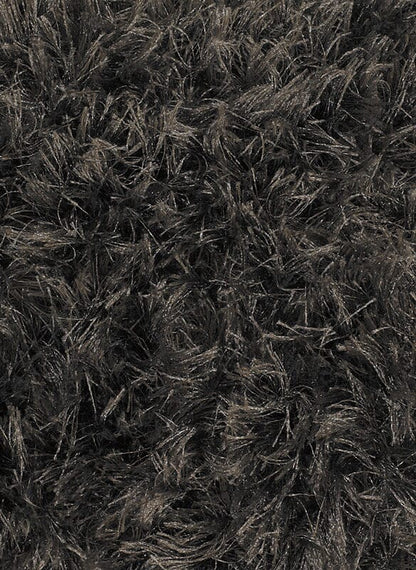 Chandra Oyster oys23602 Black Shag Area Rug