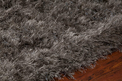 Chandra Oyster oys23602 Black Shag Area Rug