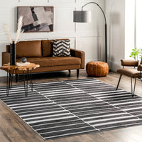 AreaRugs.com Wavaj Nwa1106A Charcoal Area Rug