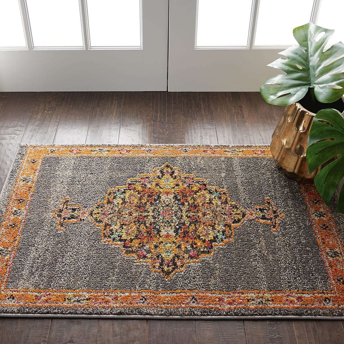 Nourison Passionate Pst01 Grey Area Rug