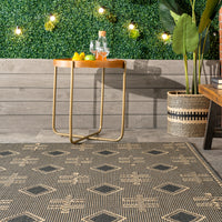 Nuloom Dana Aztec Emblem Nda1791B Charcoal Area Rug