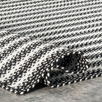 Nuloom Kennedy Stripes Nke1979A Black Area Rug