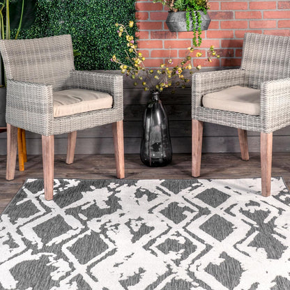 Nuloom Blaire Lattice Nbl1557A Gray Area Rug