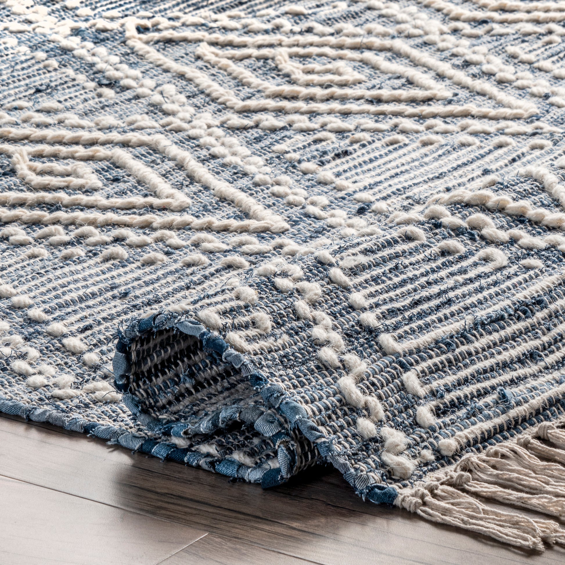 Nuloom Salley Blend Coastal Nsa1377A Blue Area Rug