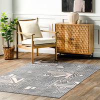 AreaRugs.com Wavaj Nwa1299A Blue Area Rug