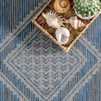 Nuloom Aria Tribal Transitional Nar1809B Blue Area Rug