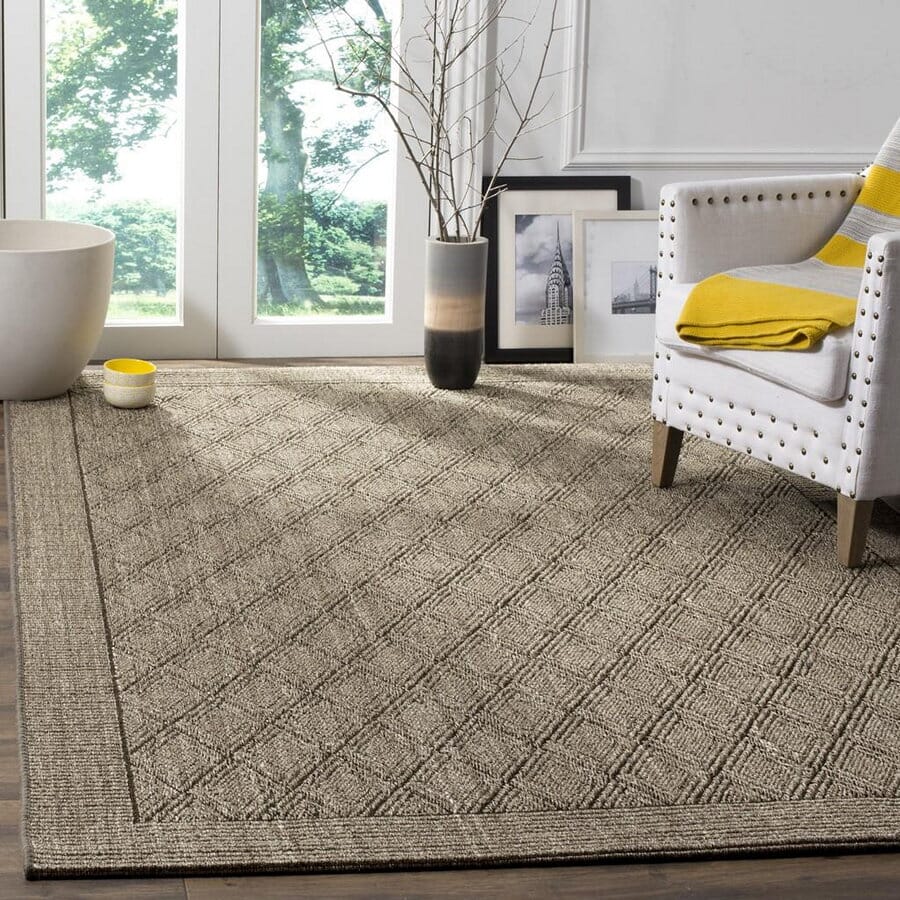 Safavieh Palm Beach Pab351D Silver Natural Fiber Area Rug