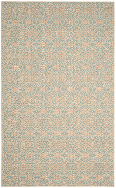 Safavieh Palm Beach Pab511A Natural / Turquoise Rugs.