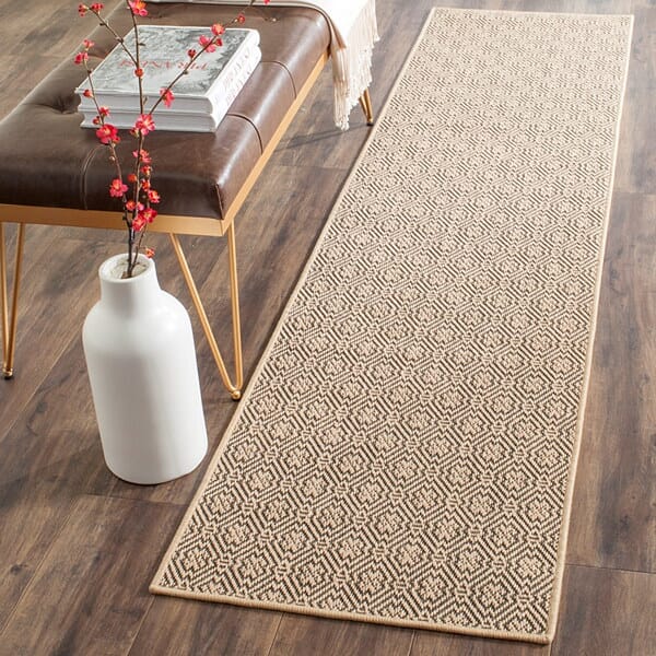 Safavieh Palm Beach Pab512A Natural / Black Natural Fiber Area Rug