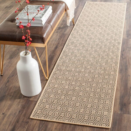 Safavieh Palm Beach Pab512A Natural / Black Rugs.