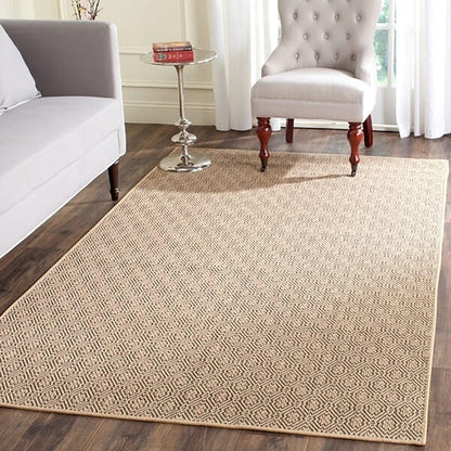 Safavieh Palm Beach Pab512A Natural / Black Natural Fiber Area Rug