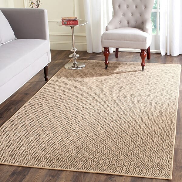 Safavieh Palm Beach Pab512A Natural / Black Rugs.