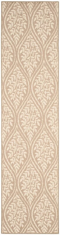 Safavieh Palm Beach Pab515A Sand / Natural Damask Area Rug