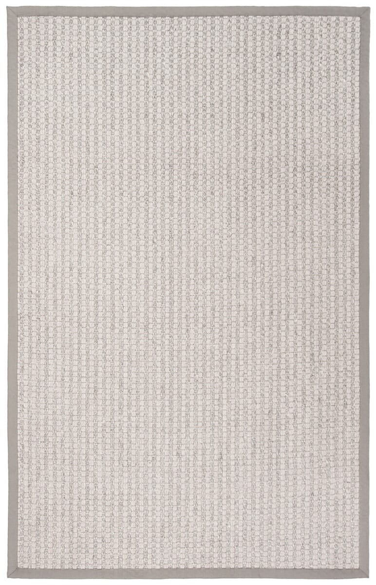 Safavieh Palm Beach Pab615G Silver / Ivory Bordered Area Rug