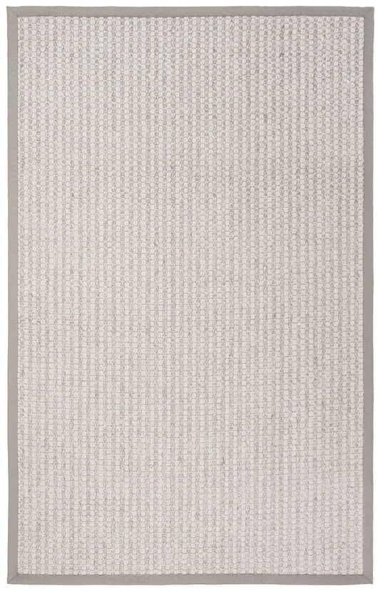 Safavieh Palm Beach Pab615G Silver / Ivory Bordered Area Rug