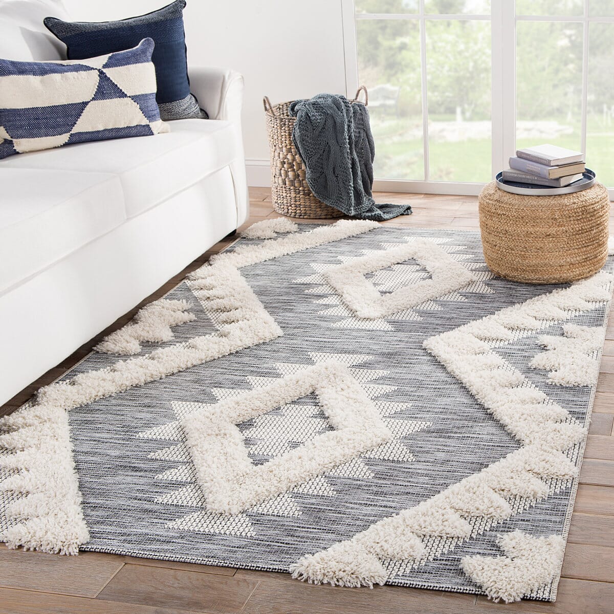 Jaipur Parades Makaya Pad02 Gray Moroccan Area Rug