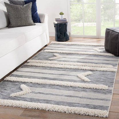 Jaipur Parades Hanai Pad03 Gray Moroccan Area Rug