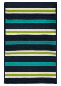 Colonial Mills Painter Stripe Ps51 Navy Waves Striped Area Rug
