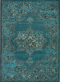 Safavieh Palazzo Pal124-16213 Turquoise / Black Area Rug