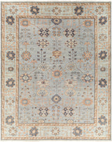 Surya Palais Pal-2301 Pale Blue, Tan, Charcoal, Medium Gray Rugs.