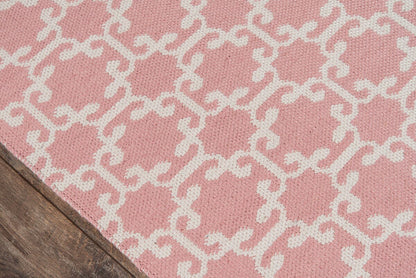 Momeni Madcap Cottage Palm Beach Via Mizner Pam-2 Pink Geometric Area Rug