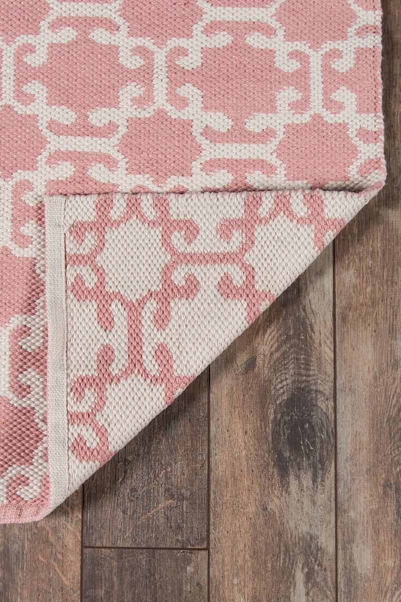 Momeni Madcap Cottage Palm Beach Via Mizner Pam-2 Pink Geometric Area Rug