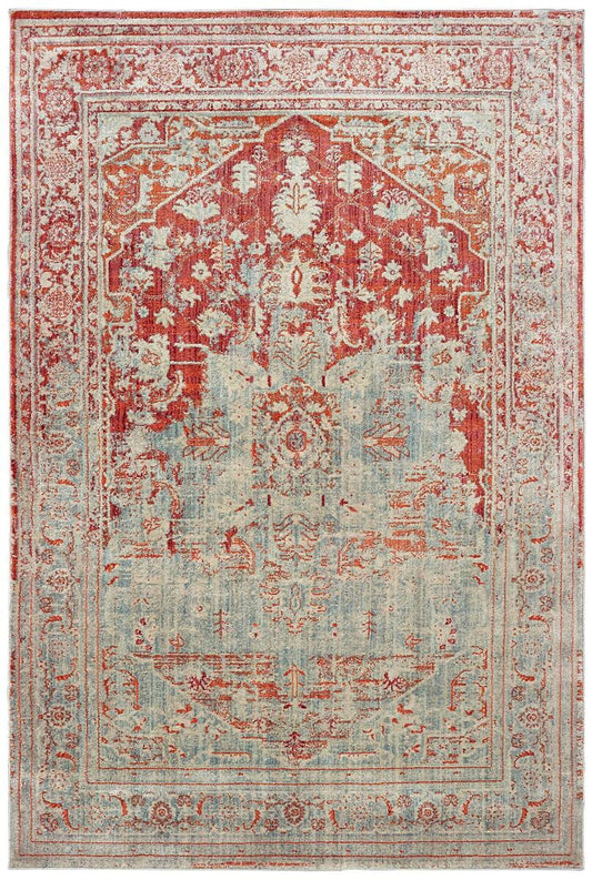 Oriental Weavers Sphinx Pandora 1501U Grey / Orange Vintage / Distressed Area Rug