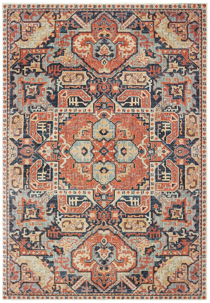 Oriental Weavers Sphinx Pandora 049S7 Blue / Orange Area Rug