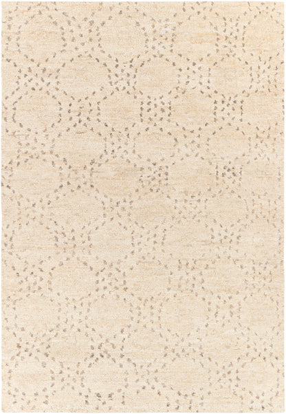 Surya Pampa Pap-1000 Butter, Cream, Dark Brown, Charcoal Area Rug