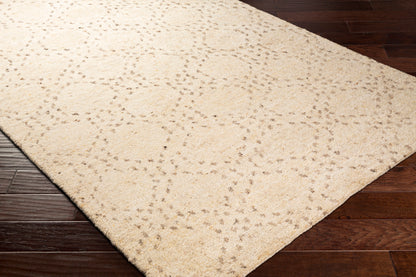 Surya Pampa Pap-1000 Butter, Cream, Dark Brown, Charcoal Area Rug