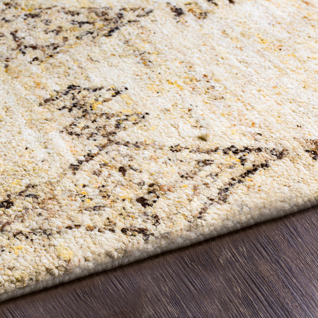 Surya Pampa Pap-1001 Butter, Cream, Dark Brown, Charcoal Rugs.