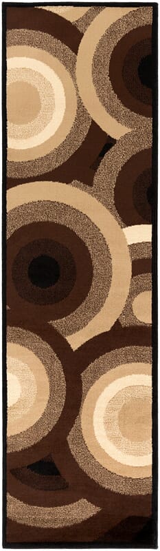 Surya Paramount Par-1051 Dark Brown, Camel, Khaki, Black Geometric Area Rug