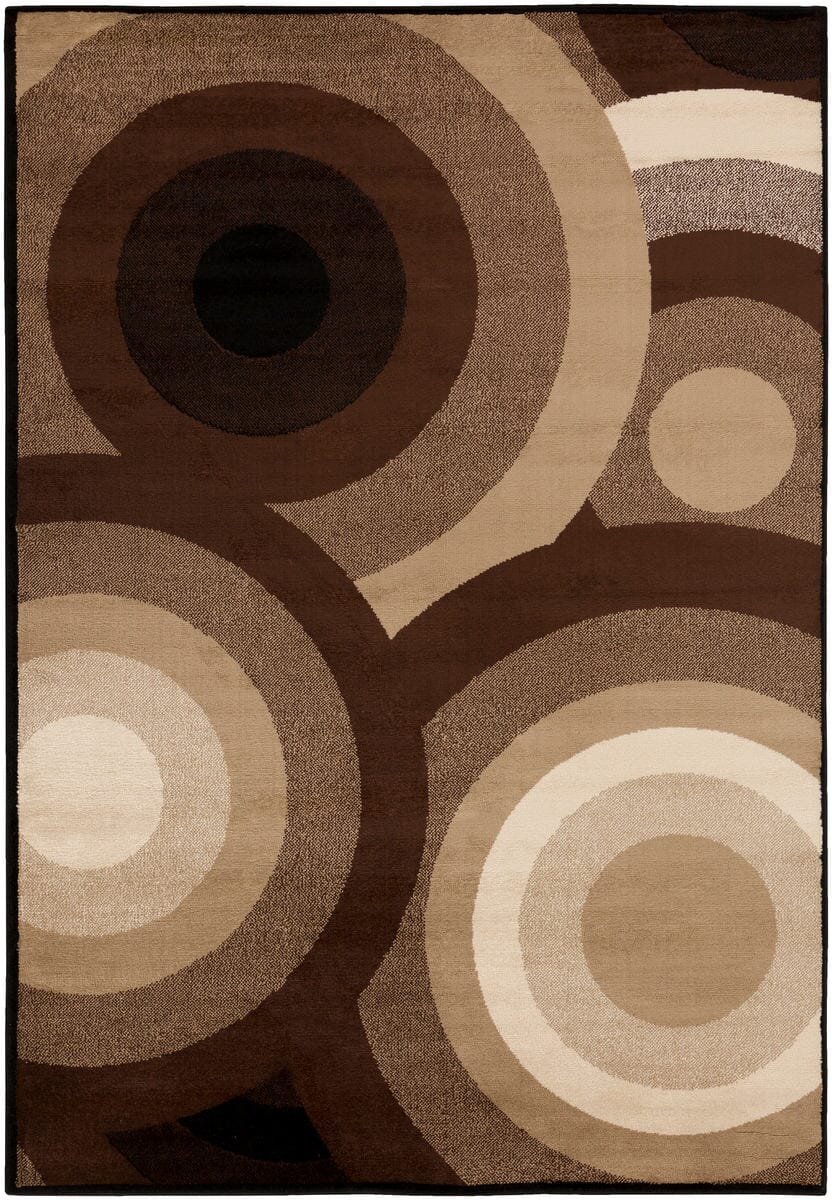 Surya Paramount Par-1051 Dark Brown, Camel, Khaki, Black Geometric Area Rug