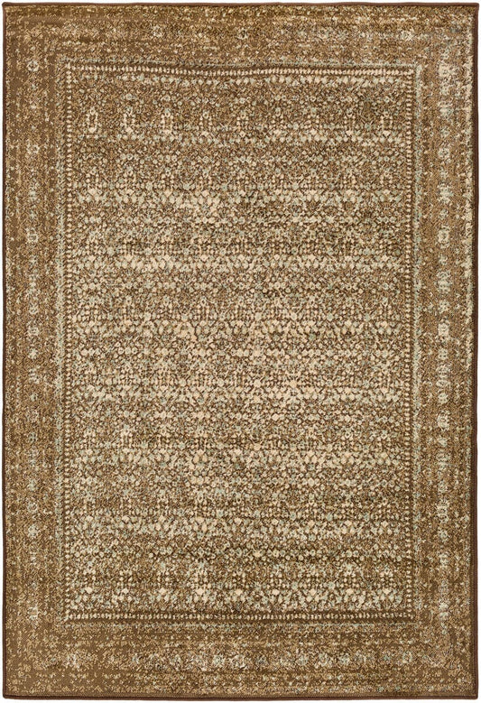 Surya Paramount Par-1076 Dark Brown, Tan, Pale Blue, Beige Area Rug