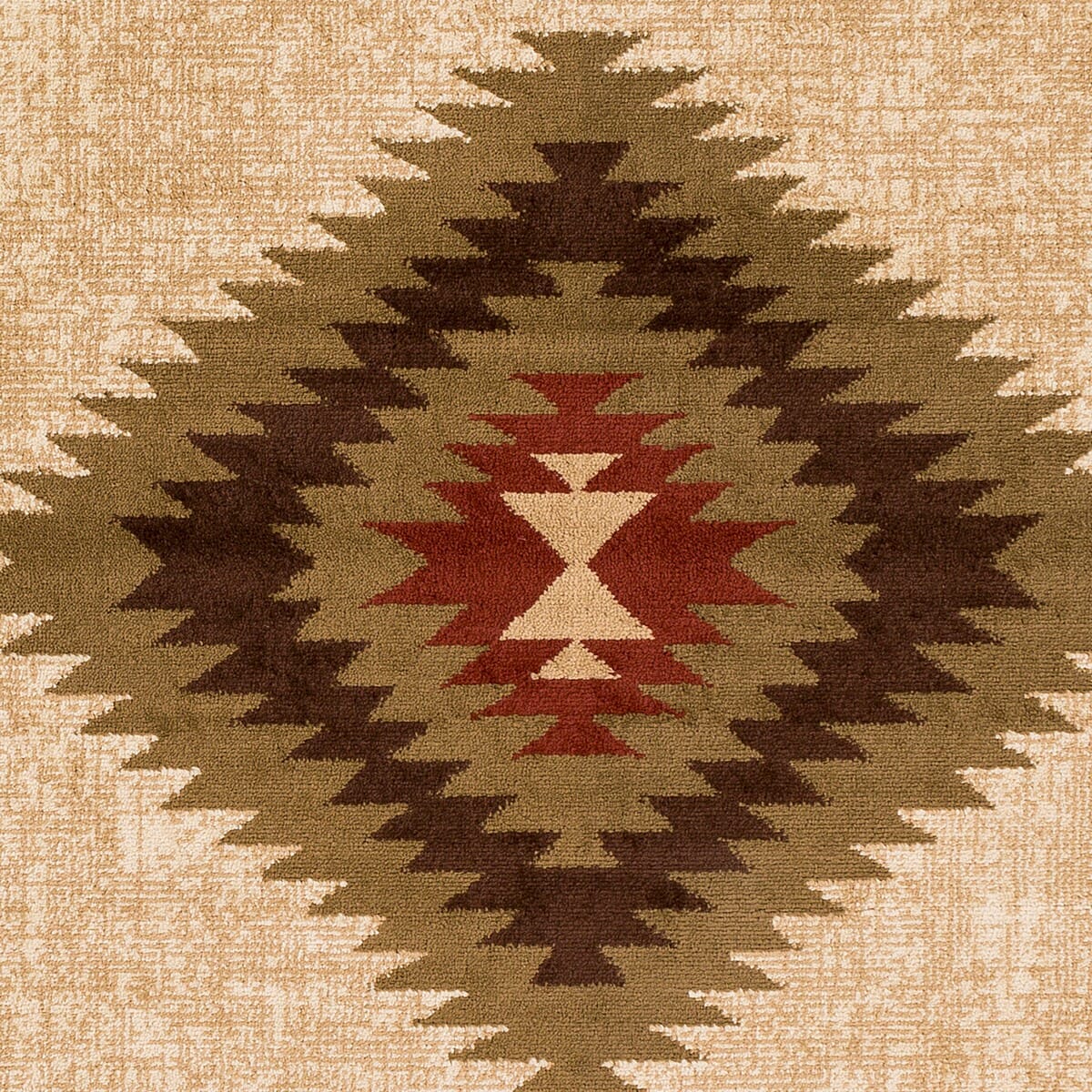 Surya Paramount Par-1085 Dark Brown, Sage, Dark Red, Khaki Southwestern Area Rug