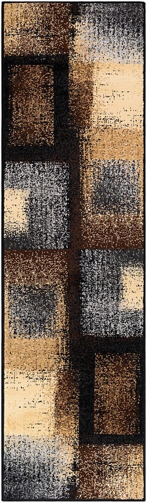 Surya Paramount Par-1086 Dark Brown, Black, Charcoal Geometric Area Rug