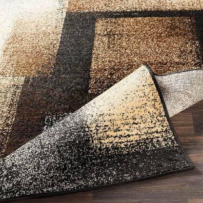 Surya Paramount Par-1086 Dark Brown, Black, Charcoal Geometric Area Rug