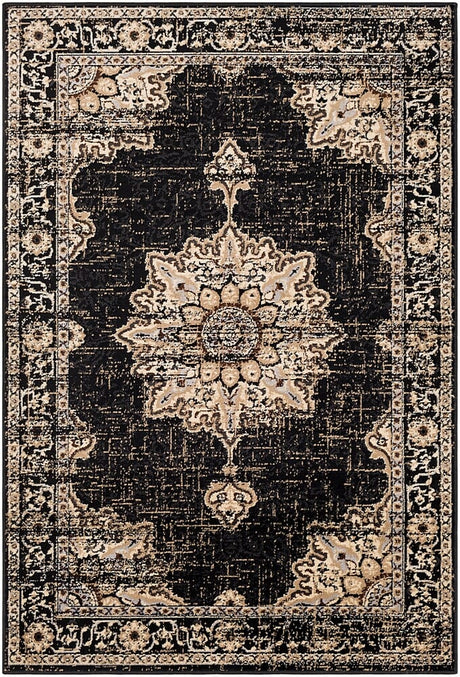 Surya Paramount Par-1089 Black, Charcoal, Khaki, Medium Gray Rugs.