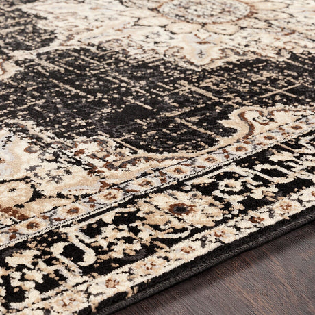 Surya Paramount Par-1089 Black, Charcoal, Khaki, Medium Gray Rugs.
