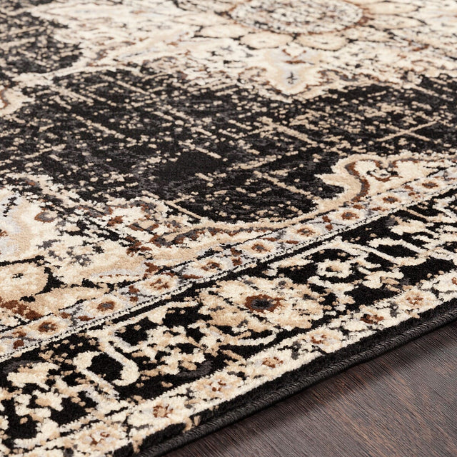 Surya Paramount Par-1089 Black, Charcoal, Khaki, Medium Gray Rugs.
