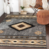 Surya Paramount Par-1094 Charcoal, Medium Gray, Black, Khaki Rugs.